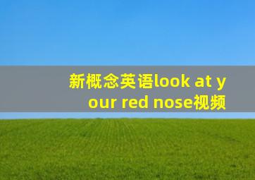 新概念英语look at your red nose视频